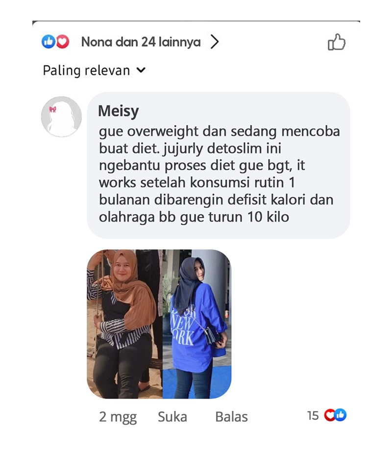 testi komen FB DETOSLIM APRIL 2