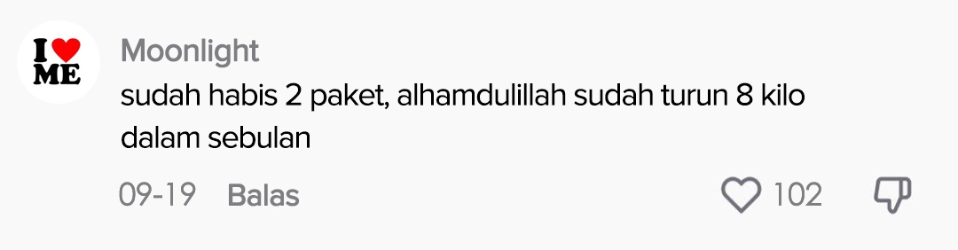 testi komen tiktok DETOSLIM APRIL 1