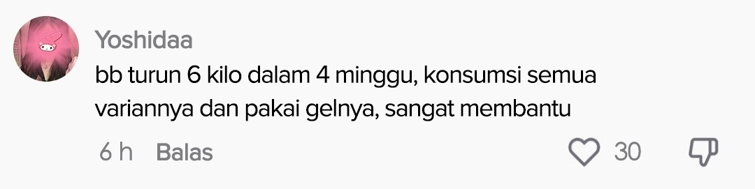 testi komen tiktok DETOSLIM APRIL 3